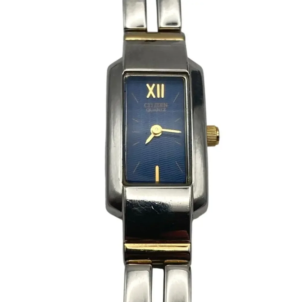 Citizen Women's Rectangle Dress Watch 14mm - New Battery - Wrist 6